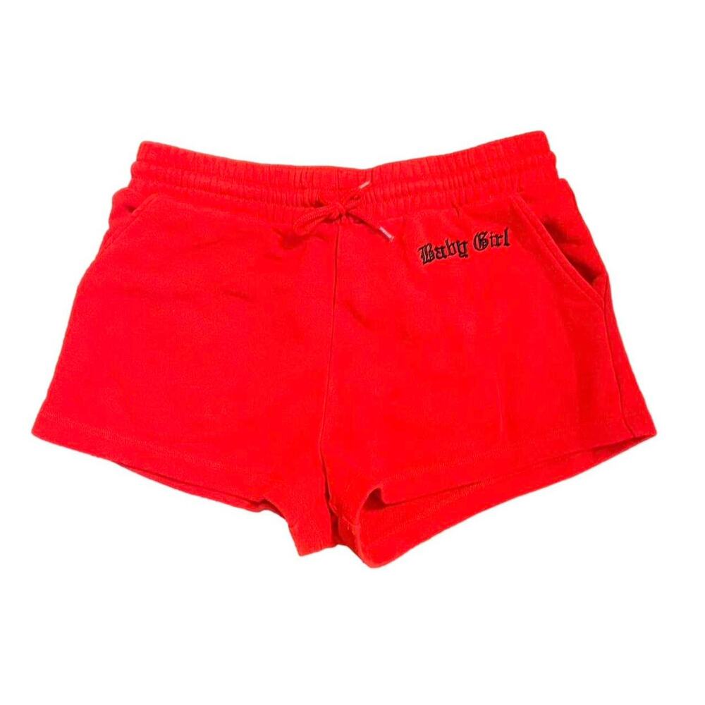 Forever 21 Baby Girl Red Shorts, Medium